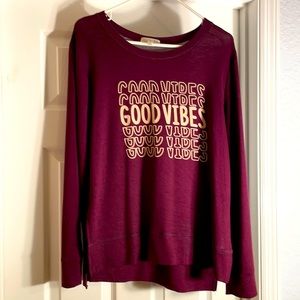 Fun lightweight, long sleeve top